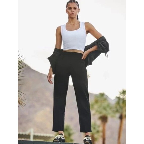 ATHLETA Endless High Rise Pant Size 14 Petite Black #533636 Athleisure Travel - Picture 3 of 11